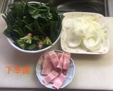 ほうれん草とベーコンの豆乳パスタ作り方2写真