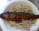 最速の鮎の甘露煮の蕎麦作り方8写真
