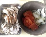鯖と車麩のトマト南蛮作り方1写真