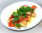 鯖と車麩のトマト南蛮作り方8写真