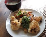 とりむね焼きジュノベーゼ〜〜きのこ添え作り方14写真