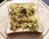 千切りキャベツで簡単カレー味トースト作り方3写真