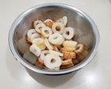 簡単♥小松菜のカレーチーズ卵とじ♪作り方2写真
