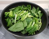 簡単♥小松菜のカレーチーズ卵とじ♪作り方4写真