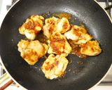 ぷりぷり！鶏もも肉の梅肉おかか酢醤油焼き作り方8写真