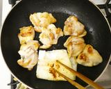 ぷりぷり！鶏もも肉の梅肉おかか酢醤油焼き作り方7写真