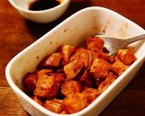 味ぽん鶏チャーシューと卵の親子焼きそば作り方2写真
