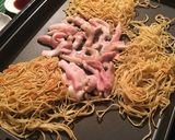 豚トロ もやしネギ焼きそば作り方4写真