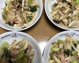 青梗菜ベーコンきのこのポン酢炒め♪作り方3写真
