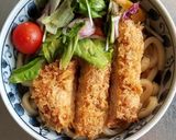 豚汁カレーうどん✿チキンカツのせ作り方2写真