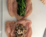 ほうれん草ときのこの鶏肉巻きチーズソース作り方4写真