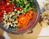 夏野菜の肉そぼろ作り方1写真