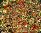夏野菜の肉そぼろ作り方4写真