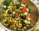 ごろっと野菜と鶏胸肉のパンサラダ作り方4写真