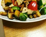 ごろっと野菜と鶏胸肉のパンサラダ作り方5写真