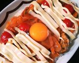 簡単！野菜とベーコンのチーズ玉子ご飯作り方5写真