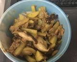 じゃがいもとしいたけのツナ炒め作り方4写真