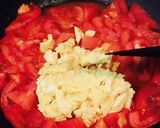 3分！超簡単な中華料理-トマト卵麺/飯作り方6写真