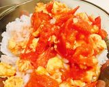 3分！超簡単な中華料理-トマト卵麺/飯作り方8写真