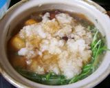 唐揚げと水菜でみぞれ鍋♪揚げもちも一緒♪作り方3写真