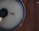 中華粥と裂った鶏肉作り方12写真