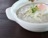 中華粥と裂った鶏肉作り方13写真