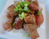 圧力鍋で！こんにゃくと柔らか豚肉の角煮作り方11写真