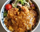 豚汁カレーうどん✿チキンカツのせ作り方3写真