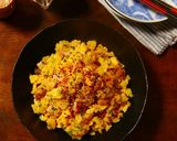 鶏チャーシューと卵の親子ポテトサラダ作り方12写真