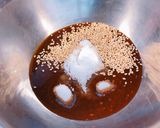 茄子とオクラの肉みそ炒め。作り方5写真
