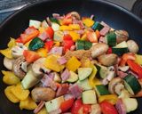 夏野菜のカレー風味炒め作り方3写真