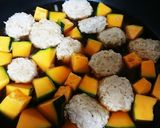 鶏豆腐つくねとカボチャのふわとろ煮作り方3写真