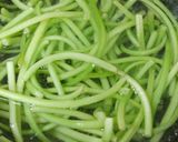 しゃきっと旨い❗芋づるの塩きんぴら作り方1写真
