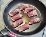梅肉味の肉巻きちくわ作り方4写真