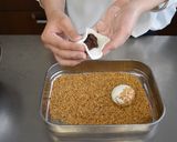金ごま香る♪ごまあんの揚げ団子作り方6写真