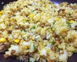 カレーピラフのオムライス～クリームソース作り方7写真