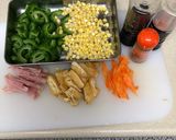 ゴーヤとコーンの炒め物カレー風味作り方2写真