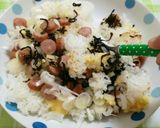 フライパンを使わない塩昆布マヨチャーハン作り方4写真