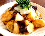 鶏肉となすのさっぱりみぞれ炒め作り方7写真
