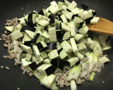 茄子とひき肉とピーマンの甘辛炒め作り方6写真
