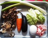 B型さんのまいたけダイエット辛スープ作り方1写真