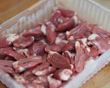 15分で♪ハツとパプリカの甘味噌だれ炒め作り方1写真