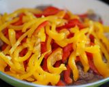 15分で♪ハツとパプリカの甘味噌だれ炒め作り方3写真