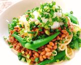 冷やし納豆おろしパスタ作り方6写真