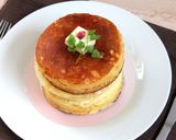 ふわふわ食感 桜シロップのホットケーキ作り方7写真