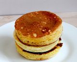 ふわふわ食感 桜シロップのホットケーキ作り方6写真