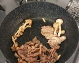 豚肉としめじのミルクうどん作り方1写真