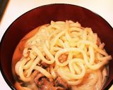 豚肉としめじのミルクうどん作り方3写真