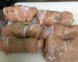 ニラのささみ巻きバター醤油ソース作り方3写真