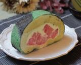 すいすい*スイカのロールケーキ作り方47写真